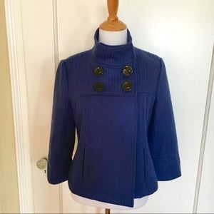 Blue button up jacket/ blazer